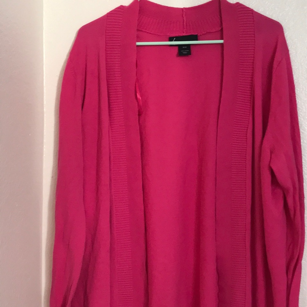 Pink Oversized Cardigan